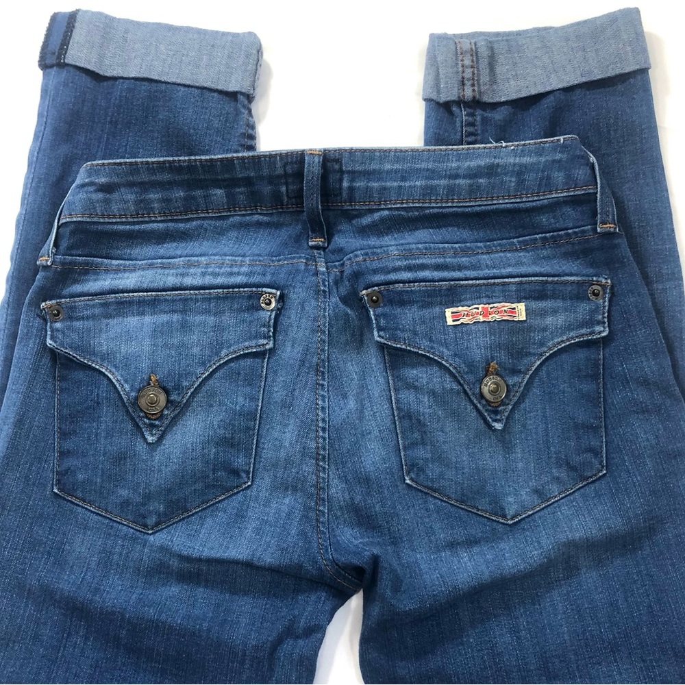 HUDSON BACARA Crop Straight Cuffed Jeans SZ 24 - Picture 4 of 12